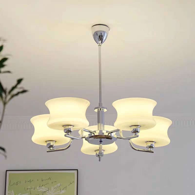 Interior Design Years - Люстра Belue, французский молочно-белый стеклянный светильник,
