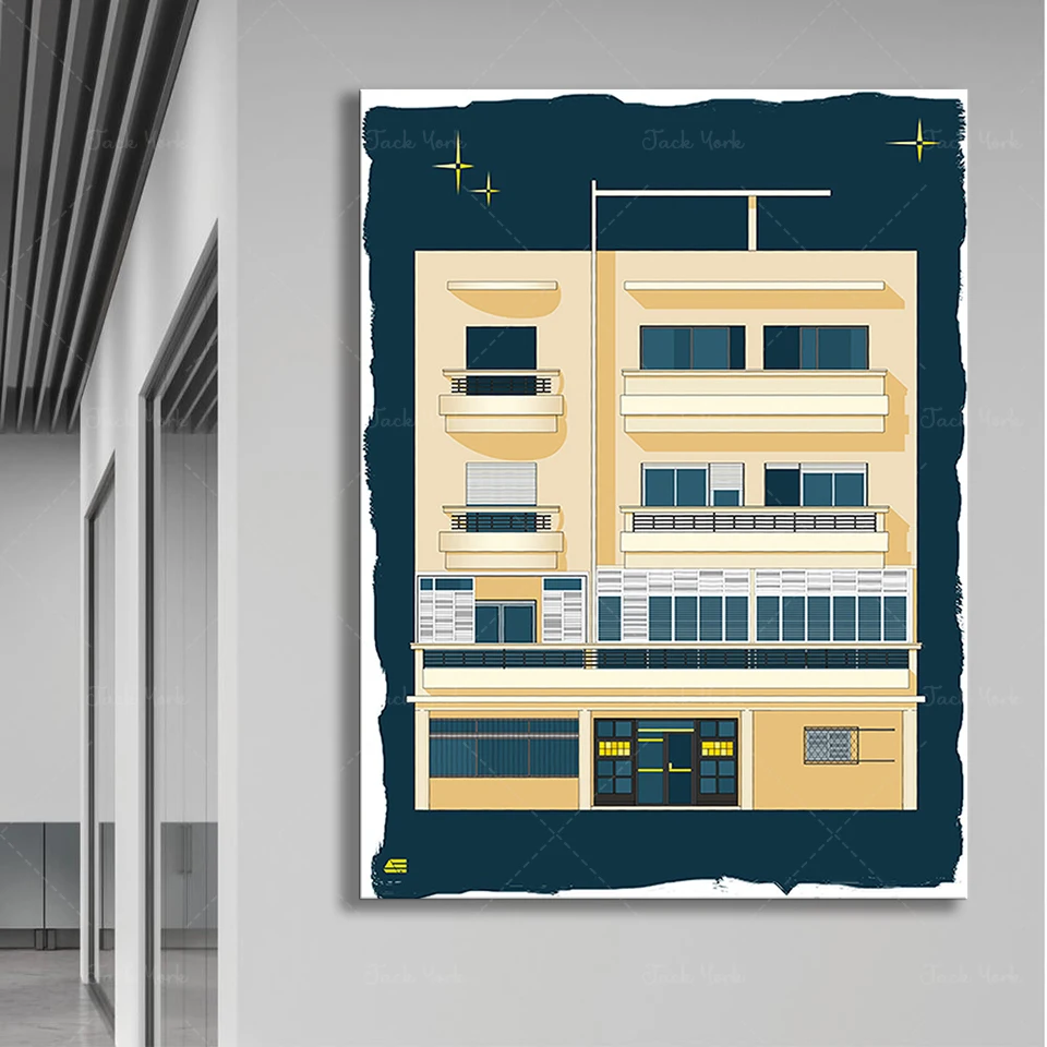 Interior Design York - Bauhaus Tel Aviv Print Современные принты