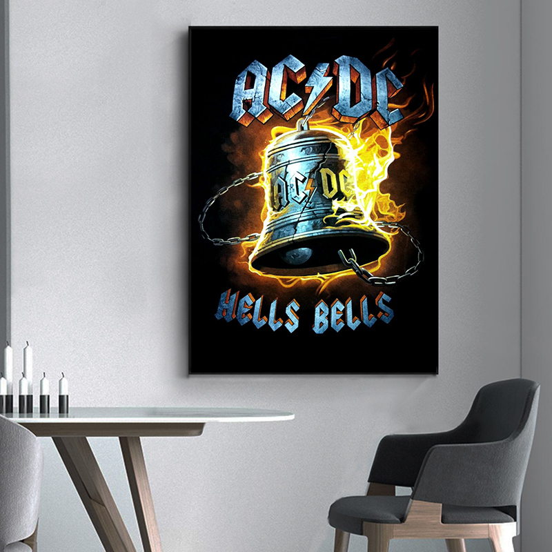 AC_DC Band Холст Искусство Рет – обзор и цена Interior Design Studio